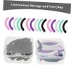 48pcs Silicone Rubber Eyelash Curler Refill Pads Soft Lash Curlers with High Elasticity for Natural Curling and Precision Fit Includes Storage Box view 3