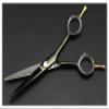 5.5-Inch Professional Hair Cutting Shears Set, Black Two-Tailed Hairdressing Scissors & Thinning for Barbers and Home Use view 1
