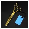 5.5-Inch Hairdressing Scissors Set, Flat Cut & Thinning Shears for Hair Cutting, Beauty Salon Home Use, Ergonomic Design view 1