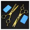 5.5-Inch Hairdressing Scissors Set, Flat Cut & Thinning Shears for Hair Cutting, Beauty Salon Home Use, Ergonomic Design view 2