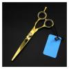 5.5-Inch Hairdressing Scissors Set, Flat Cut & Thinning Shears for Hair Cutting, Beauty Salon Home Use, Ergonomic Design view 3
