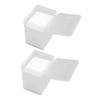400Pcs Non Woven Eyelash Glue Residue of Cleansing Pads for Lash Extensions Makeup and Nail Art Lint Friendly Cleaning view 1