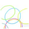 100Pcs Luminous Silicone Hair Tie Bracelets Glow the Dark Retro Disco Wristbands for Women Vibrant Colors for Parties and Everyday Use Durable and Stylish Accessory view 3