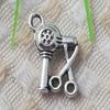 192 Pcs Tibetan Silver Electric Hair Drier Scissors 16x10MM S5123 view 1