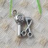 192 Pcs Tibetan Silver Electric Hair Drier Scissors 16x10MM S5123 view 2