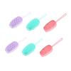 6Pcs Bath Massaging Brush Double Sided Body Washing Brush for Adults Exfoliating Shower Scrubber for Face Feet Cleaning view 1