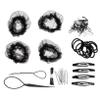 1Set Invisible Hair Nets Bun Maker Classic Colors for Dancers Ballet Styles and DIY Hairdos Elastic Lightweight Versatile Hair Accessories for Neat Hairstyles view 1