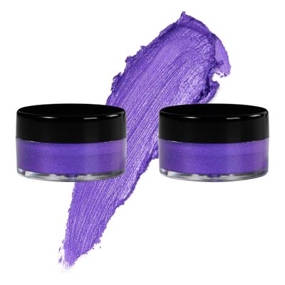 7V HOME BEAUTY Purple Eyeshadow Cream, Blendable Smooth 2pcs Shimmer Purple Creamy Eyeshadow