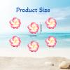 10 Pcs Plumeria Hair Clip, Plumeria Flowers, Flower Hair Clips, Mini Flowers Clips, Hawaiian Hairs Clip, Hawaiian Hairs Claw, Small Frangipani Hibiscus Barrettes, Mini Frangipani Accessories (Rose) view 2