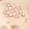 10 Pcs Plumeria Hair Clip, Plumeria Flowers, Flower Hair Clips, Mini Flowers Clips, Hawaiian Hairs Clip, Hawaiian Hairs Claw, Small Frangipani Hibiscus Barrettes, Mini Frangipani Accessories (Rose) view 3