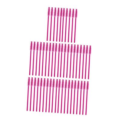 50Pcs Disposable Eyelash Brushes Wands Applicator Kits Rosy Makeup Brush for Mascara Application for Professional Beauty Salons Home Use Separates Lashes Flexible