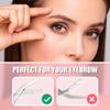 DINNAT Eyebrow Trimmer With Comb Facial Grooming Scissors Kit Professional Precision Eyebrow Trimmer Stainless Steel Eyebrow Trimmers Scissors with Combs Perfect For Gifts for Men and Women (Pink) view 4