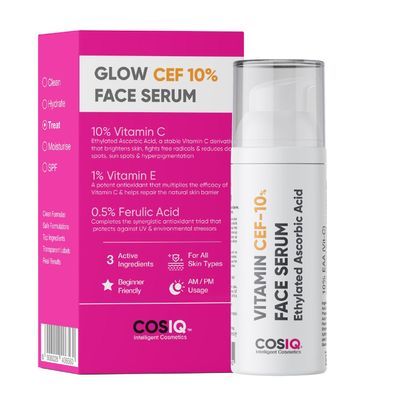 10% Vitamin C Serum, 30ml | With Vitamin E & Ferulic Acid | Glowing & Brightening Skine | Anti-Aging Serum. for Wrinkles, Fine Lines & Dark Spots | All Skin Types