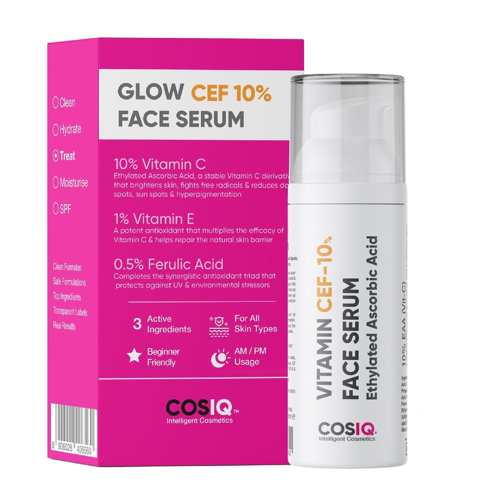 10% Vitamin C Serum, 30ml | With Vitamin E & Ferulic Acid | Glowing & Brightening Skine | Anti-Aging Serum. for Wrinkles, Fine Lines & Dark Spots | All Skin Types