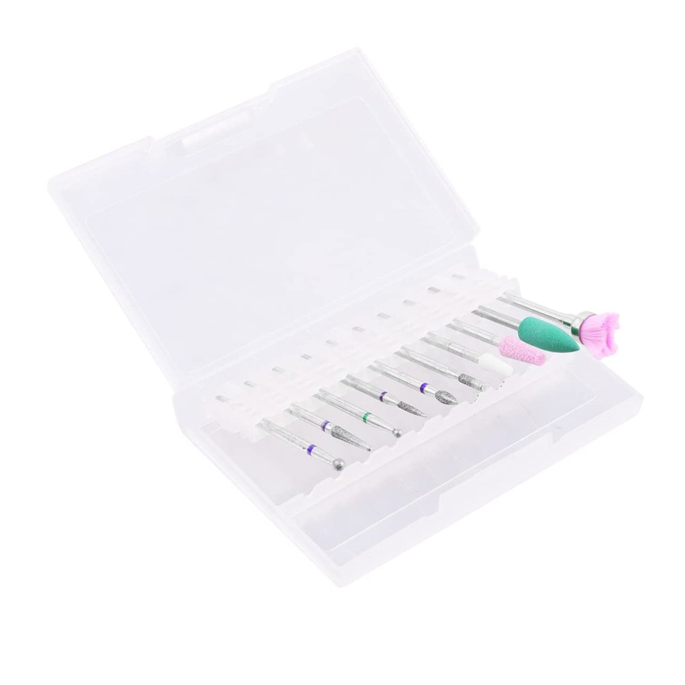 1Set Tungsten Nail Drill Bits Professional Nail Grinding Head Tool for Manicure and for Novice and Expert Use Polishing Machine Accessory