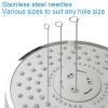 30pcs Shower Head Cleaner, 2 Styles Shower Head Cleaner Brushes & 10 Multi-Size Unclogging Needles Showerhead Cleaning Picks Brush Tool for Small Nozzle Hole Bathroom Gap Window Slot (Blue) view 4