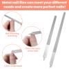 6 Pcs Diamond Nail File, Double Sided Diamond Deb Nail File with Curved and Sharp Pointed Tip for Natural Nails, Manicure Pedicure Tools for Salon Home view 3