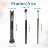 3 Pcs Sculpting Dual-End Nose Brush, 2-in-1 Nose Contour Brush Angled Makeup Brushes Blush Brushes for Sculpting and Defining Contour view 2