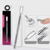 Cuticle Pusher Nails Polishs Remover Stainless Steel Cuticle Scraper Manicure Tools Cuticle Care For Womens Nails Pusher Duals Ended Cuticle Remover view 4