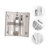 CALLARON Manicure Nail Clipper Set 4-Piece Professional Grooming Tools for Eyebrow Trimming and Ear Wax Removal with Storage Case view 3