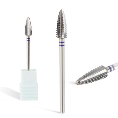 Qunzhao Tungsten Steel Nail Drill Bits, Professional Manicure Tools (01 medium)