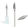 Qunzhao Tungsten Steel Nail Drill Bits, Professional Manicure Tools (01 medium) view 1