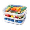 3PCS Clear Hard Shell Zipper Case,Toy Organizers and Storage Box,Clear Toiletry Cosmetic Case,Travel Makeup Bags, Diaper Bag Organizer,Pencil Case,Stackable Portable Transparent Zipper Pouches White-M view 1