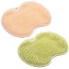 2PCS Silicone Shower Foot Brush Pad, Shower Foot & Back Scrubber Massage Pad, Wall Mounted Exfoliating Massage Cleaner for Shower (Yellow+Green) view 1