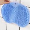 2PCS Silicone Shower Foot Brush Pad, Shower Foot & Back Scrubber Massage Pad, Wall Mounted Exfoliating Massage Cleaner for Shower (Yellow+Green) view 4