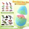 Golray Bath Bombs for Kids with Surprise Inside Dinosaur Toy, 12 Pack Dinosaur Eggs Bath Bombs Pretend Playset, Handmade Bubble Bath Fizzies Stocking Stuffers Birthday Christmas Gift for Boys view 2