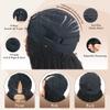 Goulus Kinky Straight V Part Wig Human Hair 14 Inch V Part Wig For Women with Drawstring 180% Density Upgrade Glueless U Part Wig No Leave Out No Sew In Kinky Straight Human Hair Wigs Natural Black view 3