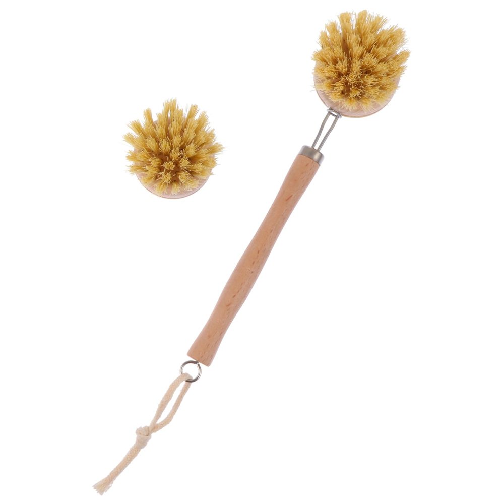 2Pcs Wooden Bath Scrub Brush Durable Body Cleaning Brush for Smooth Skin for Shower and Bathing Accessories