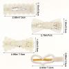 5Pcs Pearl Hair Accessories, Pearl Hair Clips, Snap Large Hairs Clips Pins Barrette Ties Hairs, French Pearls Pins, Elegant Pearls Bobby Pin, Sweet Bride Headwear For Girls Women Christmas Wedding view 2