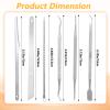 6Pcs Ingrown Toenail Tool, Toenail File and Lifters, Nail File Lifter Pusher, Spoon Nails Cleaner Manicure Tools, Metal Cuticle Pusher And Scraper, Under Nail Cleaner Tools Pain Relief view 2