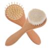 2pcs Infant Soft Wool Bath Brushes for Newborn Scalp Shampoo Care view 1