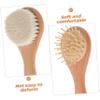 2pcs Infant Soft Wool Bath Brushes for Newborn Scalp Shampoo Care view 3
