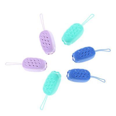 6Pcs Bathing Brush for Adults Dual Sided Exfoliating Shower Scrubbers with Hanging Ring Gentle Massage Cleaning Brush for Sensitive Skin Bathing Supply