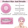 4pcs Mesh Sleeping Caps for Curly Hair, Mesh Sleep Bonnets For Sleeping Night, Hair Net For Rollers, Elastic Hairnet for Women (White, Pink, Light Blue, Black) view 2