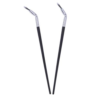 2Pcs Curved Fan Eyelash Brush for Precise Makeup Application Portable Lower Eyelash Eyebrow Tool for Color Gloss Application Durable Easy to Carry Makeup