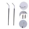 2Pcs Curved Fan Eyelash Brush for Precise Makeup Application Portable Lower Eyelash Eyebrow Tool for Color Gloss Application Durable Easy to Carry Makeup view 4