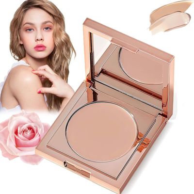 Colored Clay Undereye Corrector,Clay Concealer, Under Eye Brightener Concealer Dark Circles,Color Corrector for Dark Circles with Brush (Light Skin)