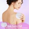 2pcs 4.13 Inch Powder Puffs Large Loose body powder puff, White Soft Velour makeup puff view 4
