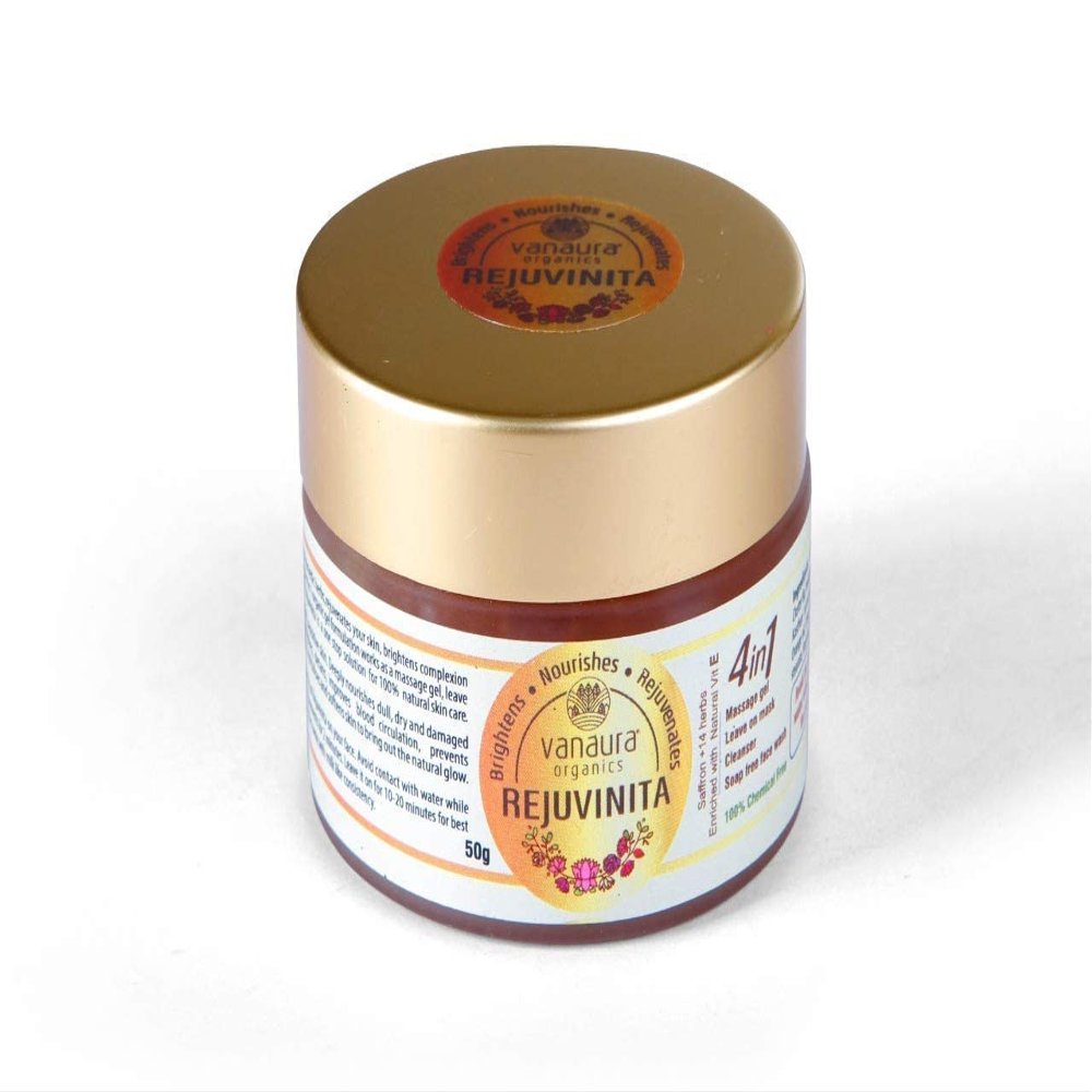 Vanaura Organics REJUVINITA 4 IN 1 ORGANIC GEL-(MASSAGE GEL,LEAVE ON MASK,CLEANSER, SOAP FREE WASH)