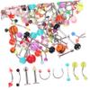 BESPORTBLE 1Set Assorted Body Piercing Jewelry Kit Lip Tongue Nose Eyebrow Studs for Women Chic and Comfortable Piercing Bars for Everyday Outfits and Special view 1
