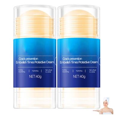 youfua Crack Feet Prevention Stick, Foot Balm Anti Cracked Foot Cream For Dry Heels, Moisturizing Foot Balm Stick, Remove Dead Skin And Softening Dry Skin (Blue)