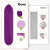 2 Pack Authentic African Net Sponge with Handles, Mesh Body Scrubber, Exfoliating Sponge for Gentle Cleansing & Back, Durable, Portable Bath Sponge (Purple and Red) view 2