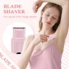 PUNOLAZY Bikini Trimmer for Women, 2-Speed Electric Razor for Pubic Hair Dual Head Shaver Women IPX7 Waterproof Rechargeable Lady Trimmer for Bikini Underarm Body Leg Face Pink view 3