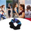 Women's Big Glossy Scrunchie Thick Hair Ties Ponytail Holders Jumbo Scrunchies Owl Rainbow Dream Catcher view 3