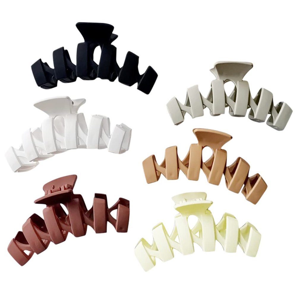 6Pcs Minimalist Hair Claw Clips for Women Durable Jaw Hair Clips Mixed Colors Comfortable Reliable Accessories for Thick and Thin Hair for Daily Use Special