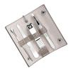 MUCKLILY Nail Clipper Set 4-Piece Kit with Nail File Eyebrow Tweezers Storage Case for Men and Women for Home Use and Travel view 1